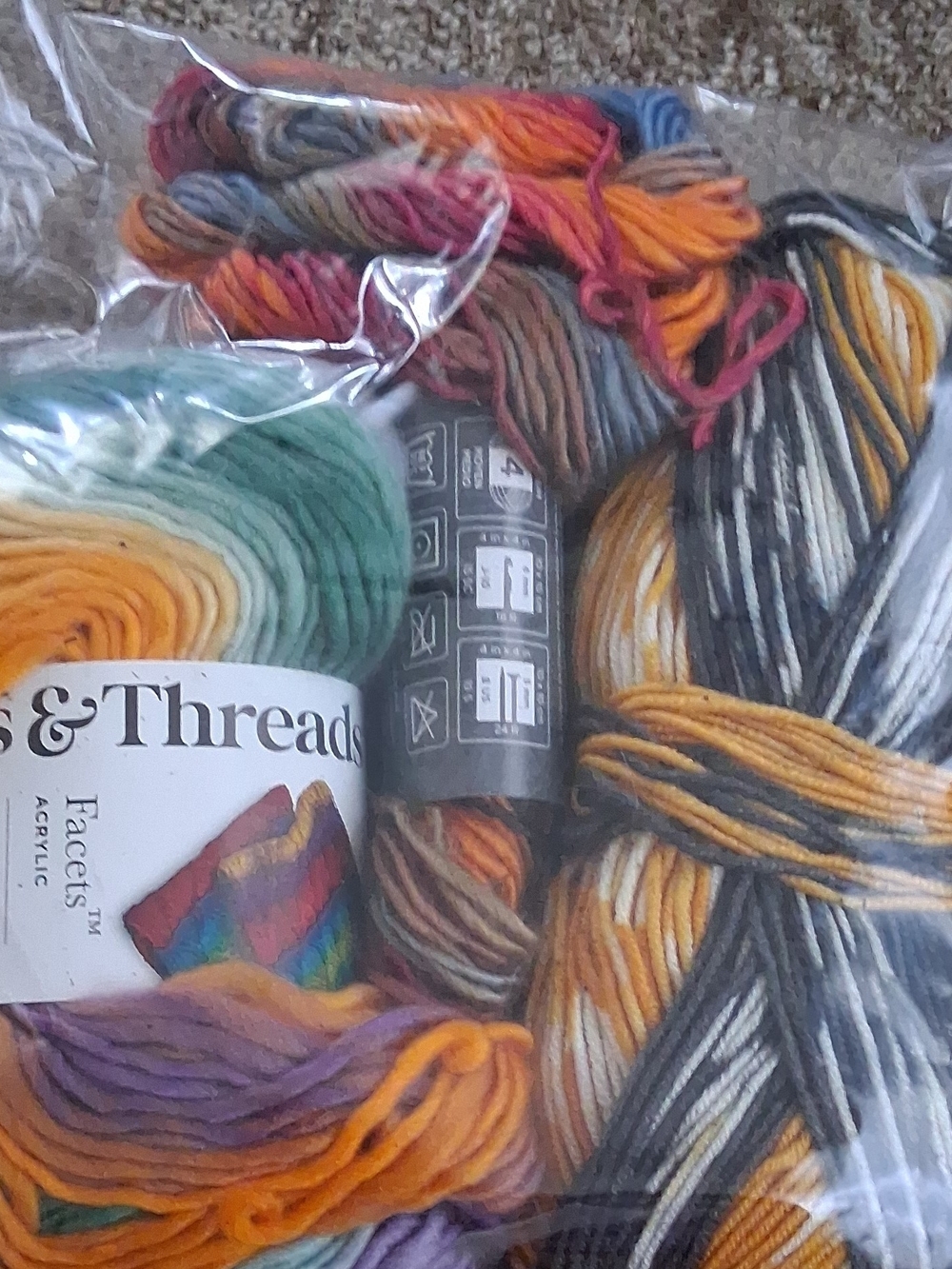 Threads & Trends Multicolor Acrylic Yarn Bundle - Assorted Colors